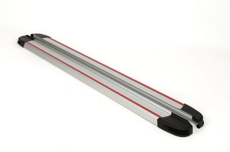 Купить Боковые пороги Maya Red-Grey (2 шт., алюминий) Короткая (short) и Средняя (long) для Mercedes Vito/V-class W447 2014- гг