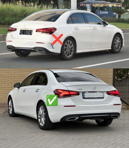 Купити Бризковики Premium Sedan (для Base, 4 шт) для Mercedes A-сlass W177 2018- рр