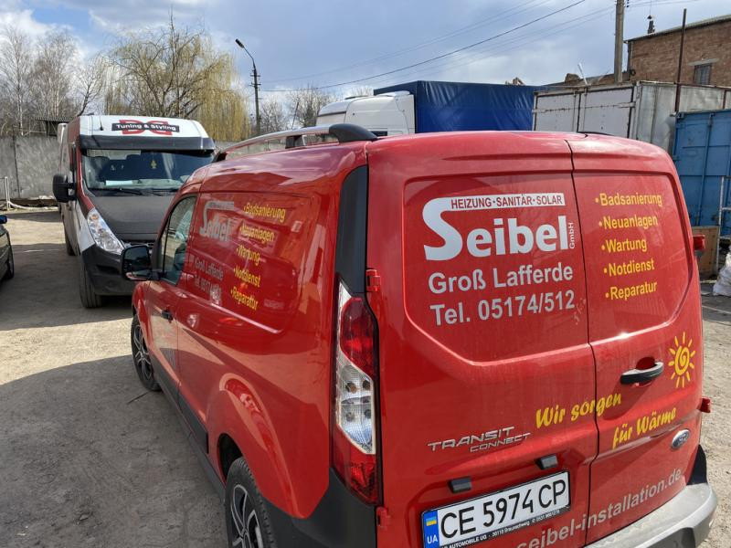 Купити рейлінги Хром Стандартна база, металеві ніжки для Ford Connect 2014-2021 рр