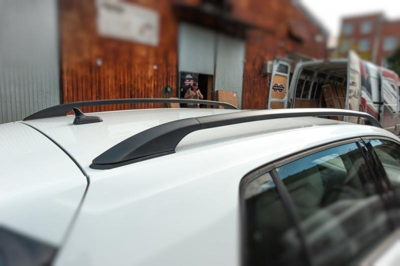 Купить Рейлинги OmsaLine Solid (2 шт, черные) для Volkswagen Golf 7/E-Golf