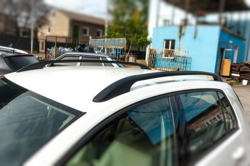 Купить Рейлинги OmsaLine Solid (2 шт, черные) для Volkswagen Golf 7/E-Golf