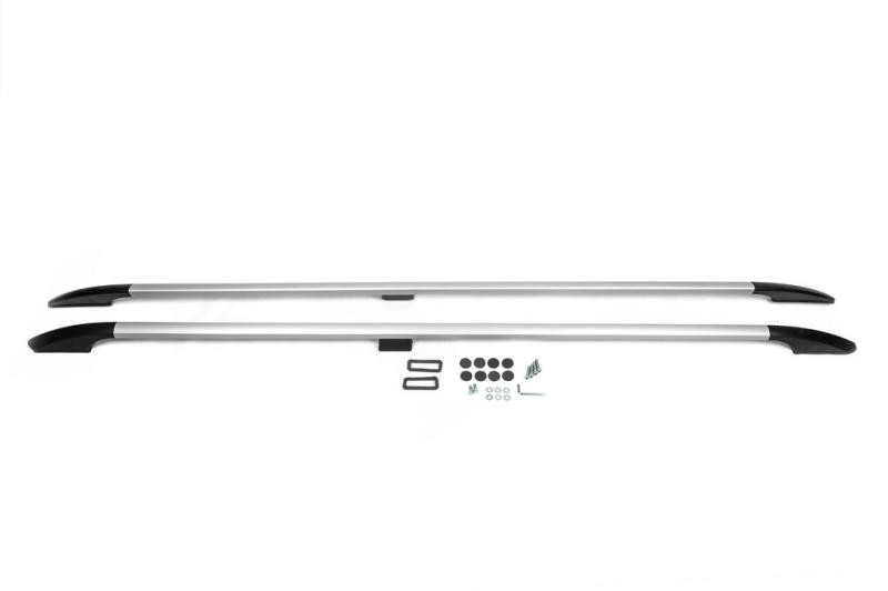 Купити Рейлінги OmsaLine Solid (2 шт, сірі) коротка база для Ford Custom 2013-2022 рр