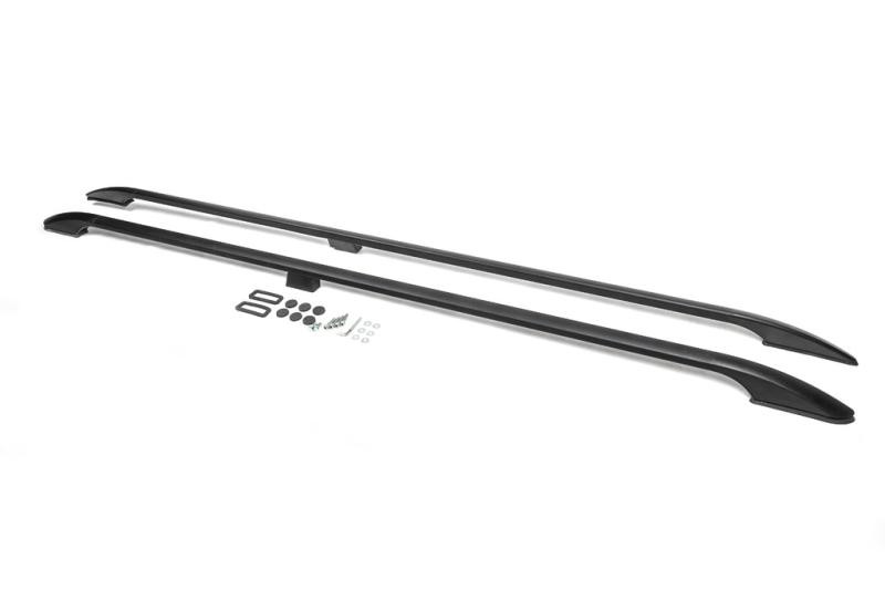 Купити Рейлінги OmsaLine Solid (2 шт, чорні) коротка база для Ford Custom 2013-2022 рр