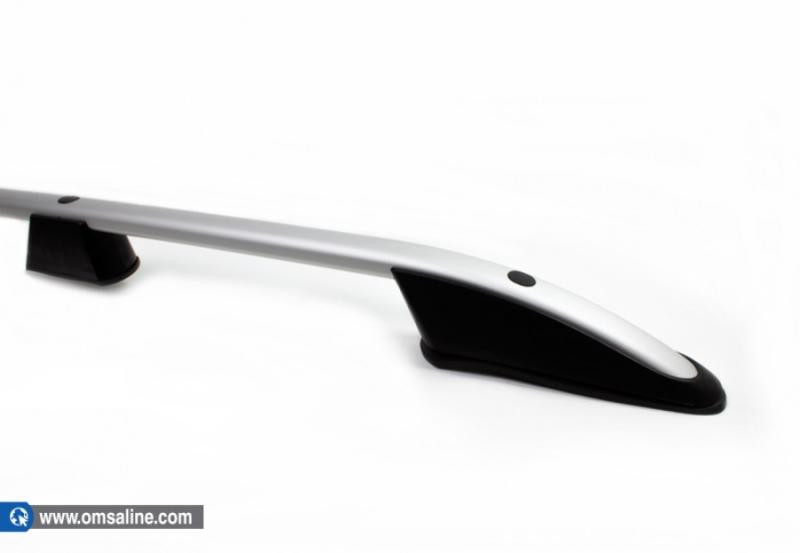 Купить Рейлинги OmsaLine Elegance (2 шт, серые) для Mitsubishi ASX 2010-2023 гг