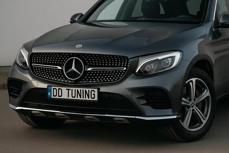 Купить Передняя решетка Diamond Black (2015-2019) Без места под камеру для Mercedes GLC X253