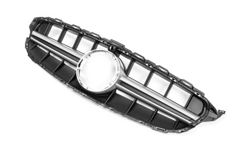 Купити Передня решітка C63-design (для Avantgarde/AMG-Line/C43 AMG) 2014-2018, з камерою для Mercedes C-сlass W205 рр