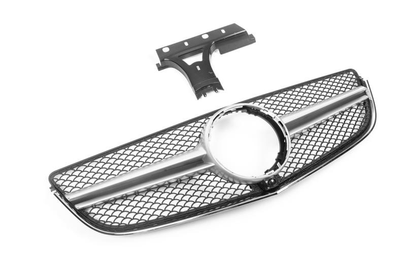 Купить Передняя решетка (2014-2016, AMG Silver) для Mercedes E-сlass coupe C207