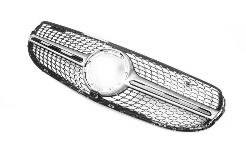 Купить Передняя решетка Diamond Silver (2020-2025) для Mercedes GLC coupe C253