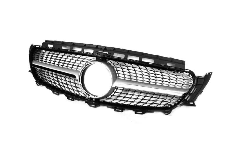 Купить Передняя решетка Diamond Silver (для 2016-2020) Без места под камеру для Mercedes E-class coupe C238