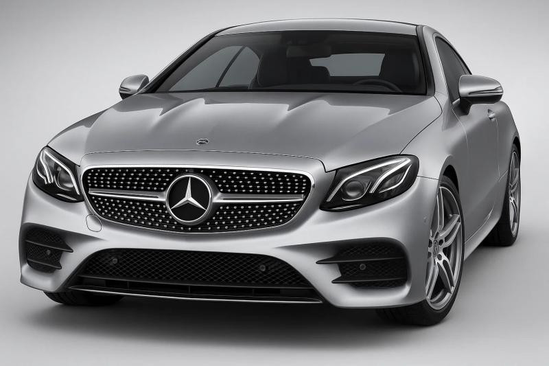 Купить Передняя решетка Diamond Silver (для 2016-2020) Без места под камеру для Mercedes E-class coupe C238