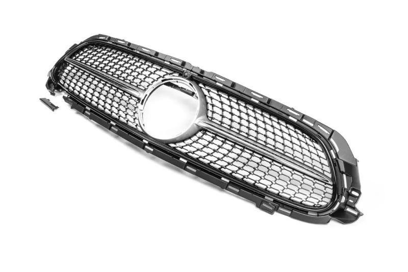 Купити Передня решітка Diamond Silver (AMG Line, 2020-2024) Без місця під камеру для Mercedes E-class coupe C238