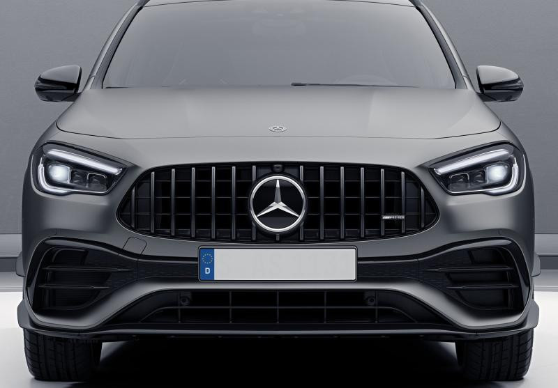 Купити Передня решітка Panamericana GT (для AMG Line) Без місця під камеру для Mercedes GLA H247 2020- рр
