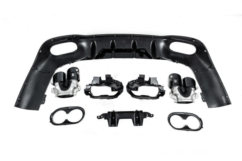 Купити Задній дифузор з насадками (дизайн CLA45) для Mercedes CLA C118 2019- рр