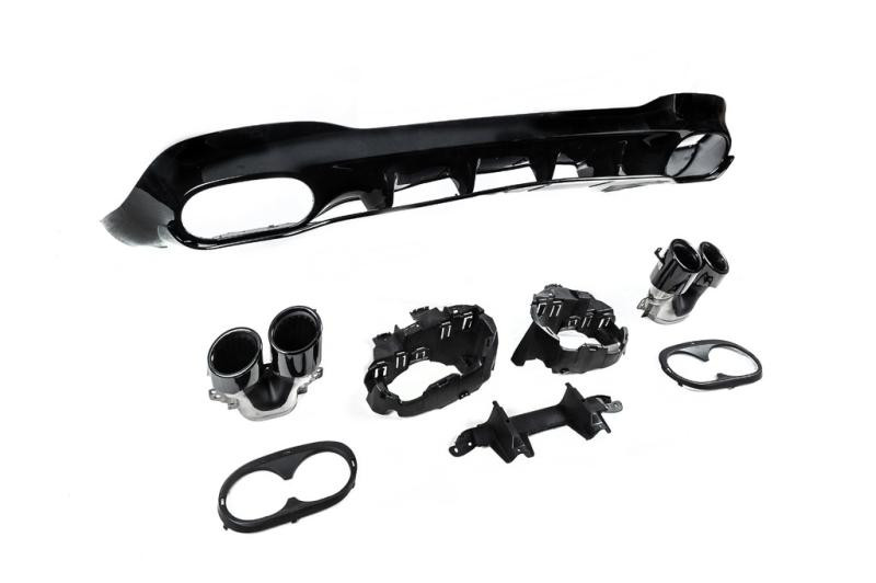 Купити Задній дифузор з насадками (дизайн CLA45) для Mercedes CLA C118 2019- рр