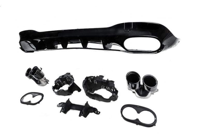 Купити Задній дифузор з насадками (дизайн CLA45) для Mercedes CLA C118 2019- рр