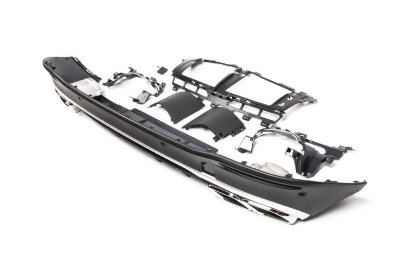 Купити Задній дифузор GLS63 AMG (з насадками Chrome) для Mercedes GLS X167