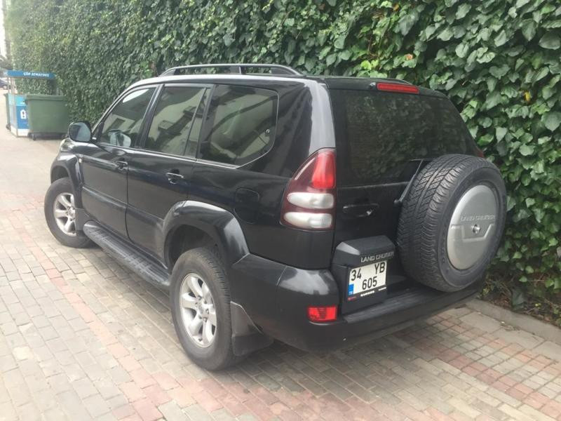 Купити Рейлінги Skyport Black (2 шт) для Toyota Land Cruiser Prado 120