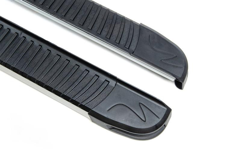 Купити Бокові пороги Maya V1 (2 шт., Алюміній) для Jeep Cherokee/Liberty 2002-2007 рр