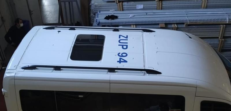 Купить Рейлинги Skyport (2 шт, серые) для Ford Transit 2014- гг