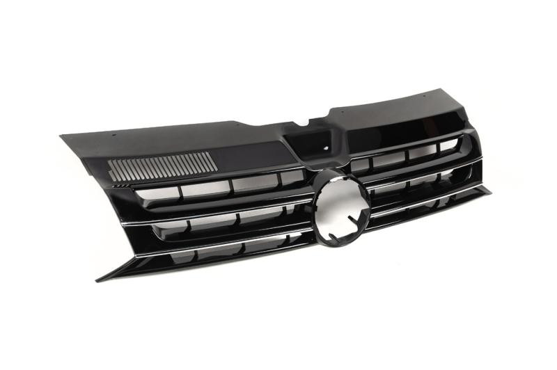 Купить Передняя решетка Черный глянец (под эмблему) для Volkswagen T5 2010-2015 гг