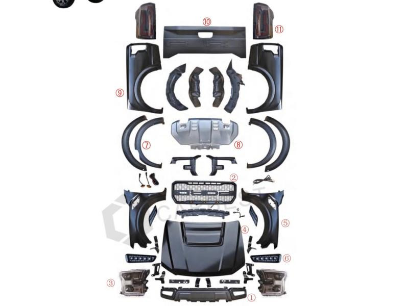 Купить Комплект обвесов (дизайн F150 Raptor 2015-2020) для Ford Ranger