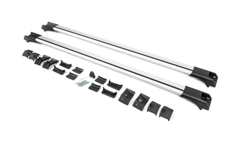 Купить Перемычки на рейлинги без ключа Flybar V1 (2 шт) до 110 см, Серый для Volkswagen Touareg 2002-2010 гг