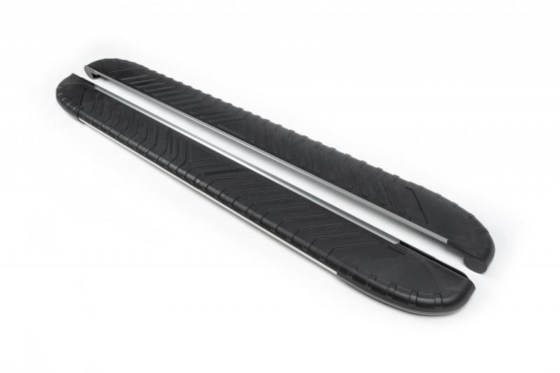 Купить Боковые пороги Bosphorus Grey (2 шт., алюминий) для Ford Explorer 2019- рр