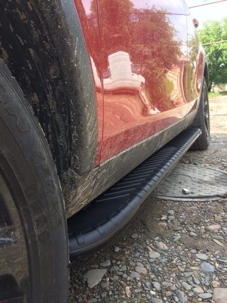 Купить Боковые пороги Bosphore Black (2 шт., алюминий) 2014-2019 для Land Rover Discovery Sport