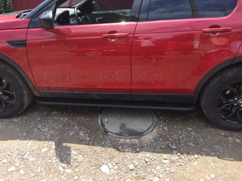 Купить Боковые пороги Bosphore Black (2 шт., алюминий) 2014-2019 для Land Rover Discovery Sport