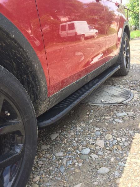 Купить Боковые пороги Bosphore Black (2 шт., алюминий) 2014-2019 для Land Rover Discovery Sport