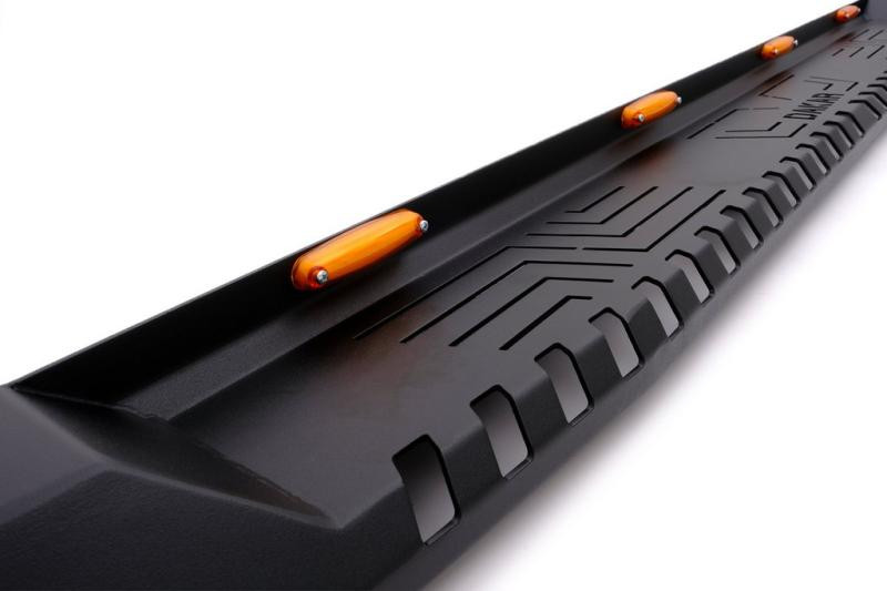 Купити Бокові пороги Dakar V1 з LED (2 шт, метал) для Nissan Navara 2006-2015 рр