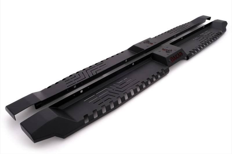 Купить Боковые пороги Dakar V2 без LED (2015-2019, 2 шт, металл) для Mitsubishi L200