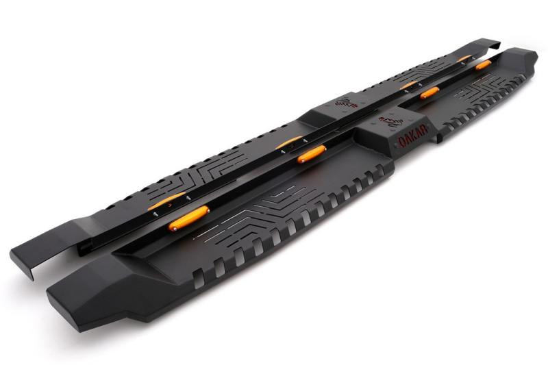 Купить Боковые пороги Dakar V2 LED (2 шт, металл) для Isuzu D-Max 2019- гг