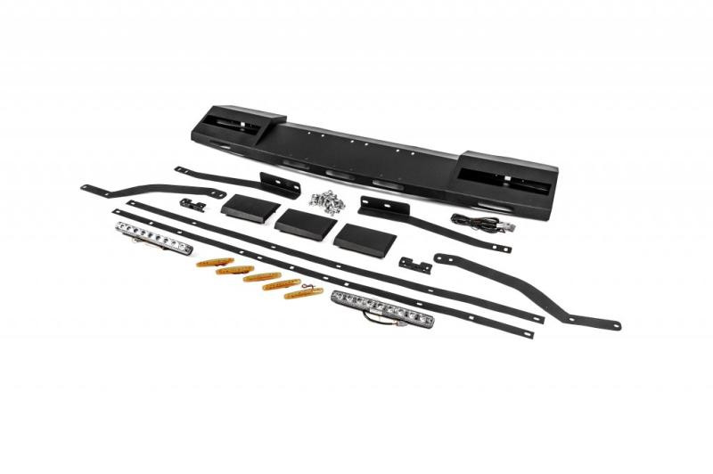 Купить Козырек лобового стекла под багажник DAKAR (LED) для SsangYong Musso ІІ 2018- гг