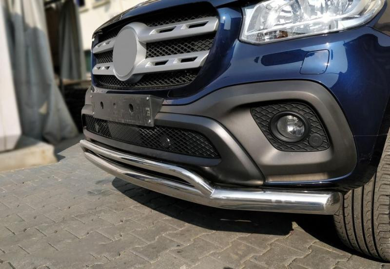 Купить Передний двойной ус Vegas (нерж, 76мм) для Mercedes X class