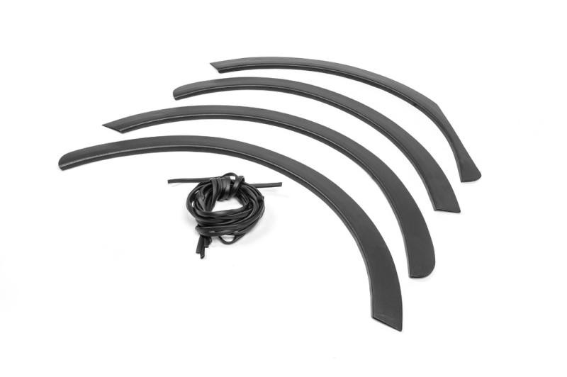 Купить Накладки на арки (4 шт, черные) Металл для Renault Kangoo 1998-2008 гг