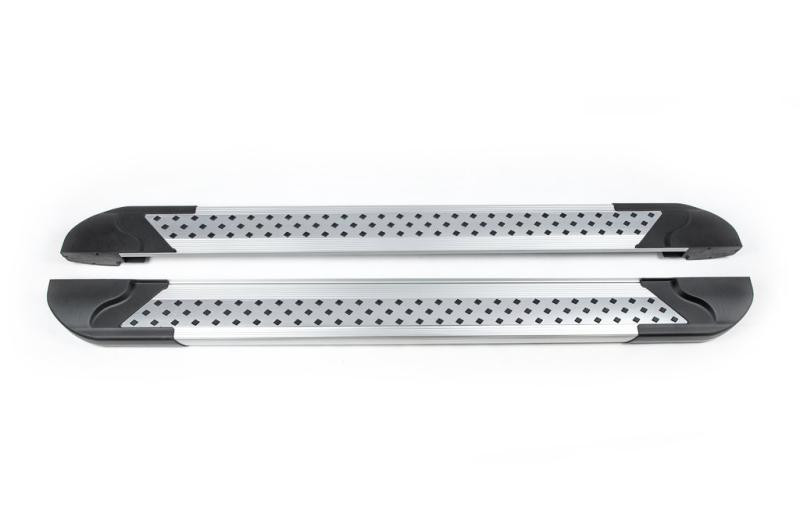 Купити Бокові пороги Vision New Grey (2 шт., Алюміній) для Land Rover Discovery V