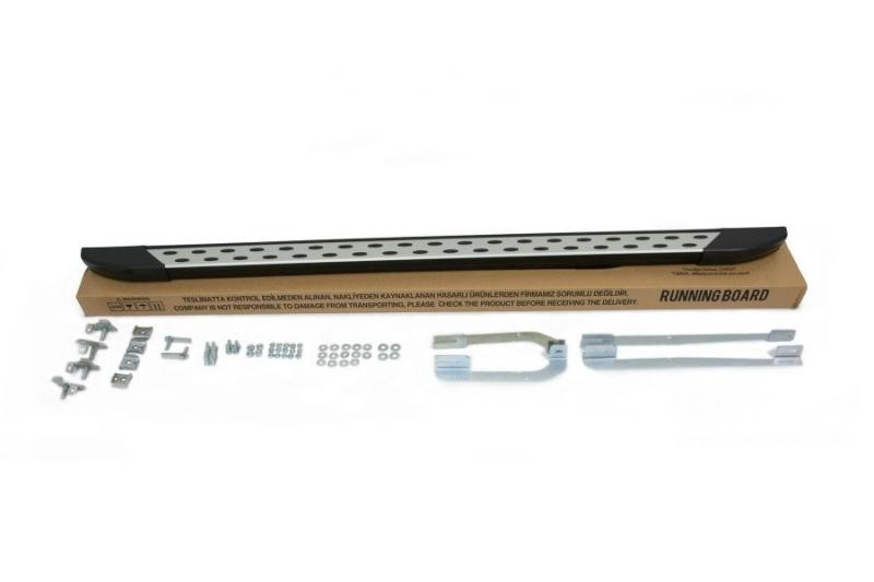 Купить Боковые пороги DOT-Line (2 шт., алюм.) Длинная база для Mercedes Sprinter W907/W910 2018- гг