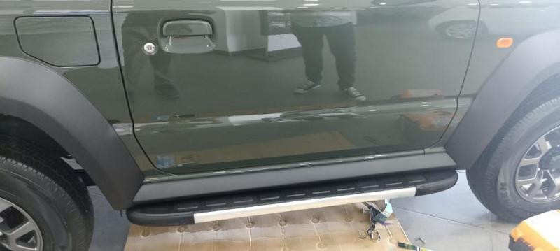 Купити Бокові пороги Duru (2 шт., Алюміній) для Suzuki Jimny 2018- рр