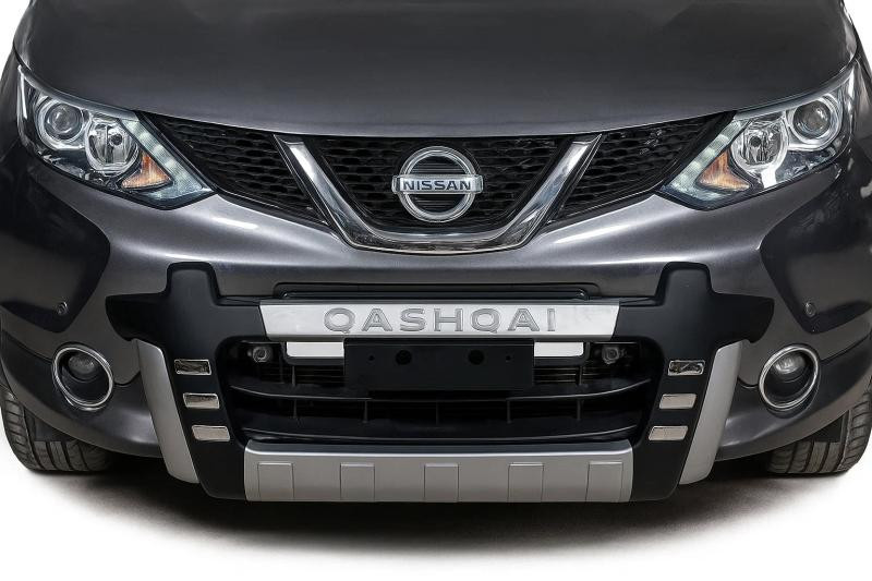 Купить Передняя накладка Libao 2014-2016 (пластик) для Nissan Qashqai/Rogue Sport