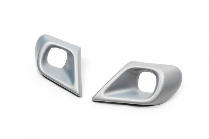 Купити Накладки на протитуманки (ABS, сіра) для Renault Duster 2018-2024 рр