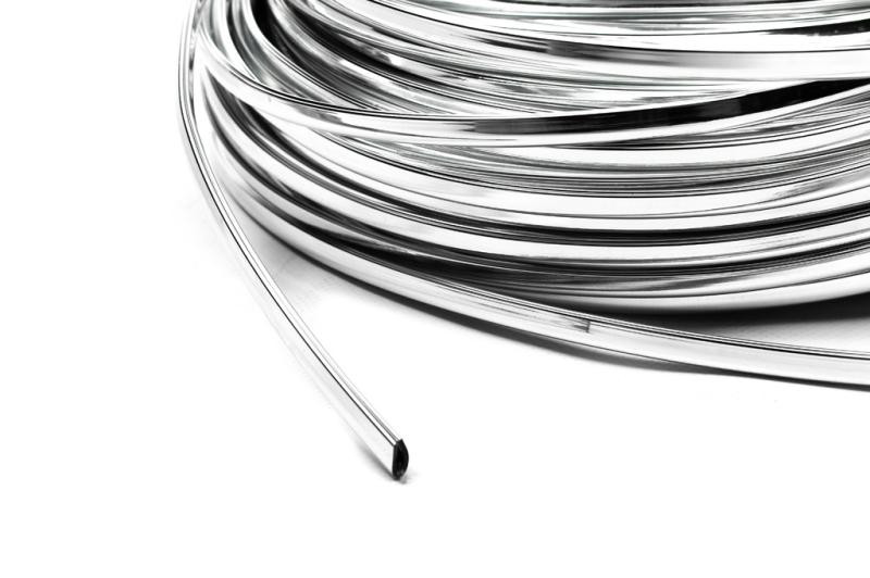 Купить Хром молдинг на метраж П-образный sal19a (1 метр, 8.5 мм)