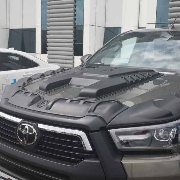 Купити Накладка на капот (2021-2025, ABS) для Toyota Hilux 2015- рр