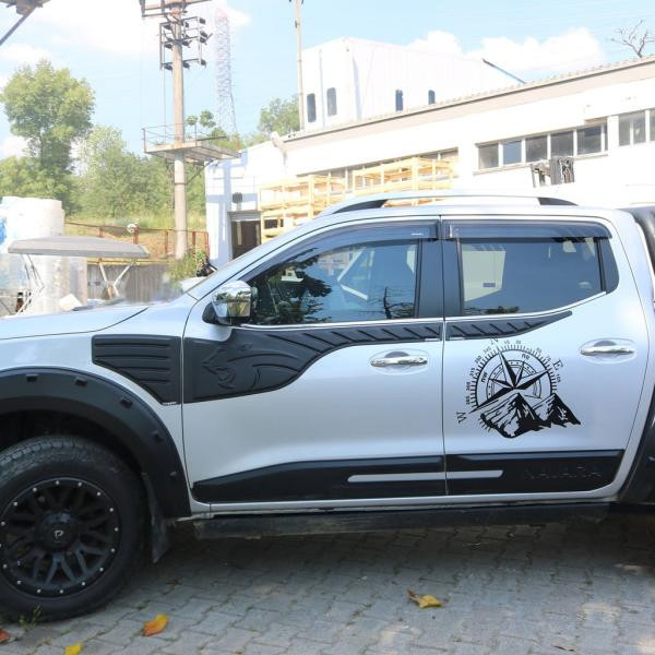 Купить Молдинг на верх двери (6 шт, ABS) для Nissan Navara/NP300 2016- гг