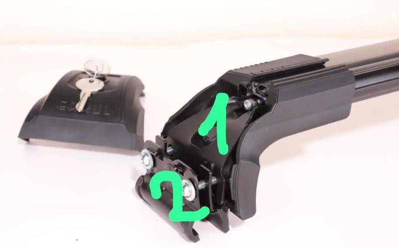 Купить Багажник (поперечины) на встроенные рейлинги Strong V2 120 см (2 шт) Серый для Volkswagen Touareg 2018- гг