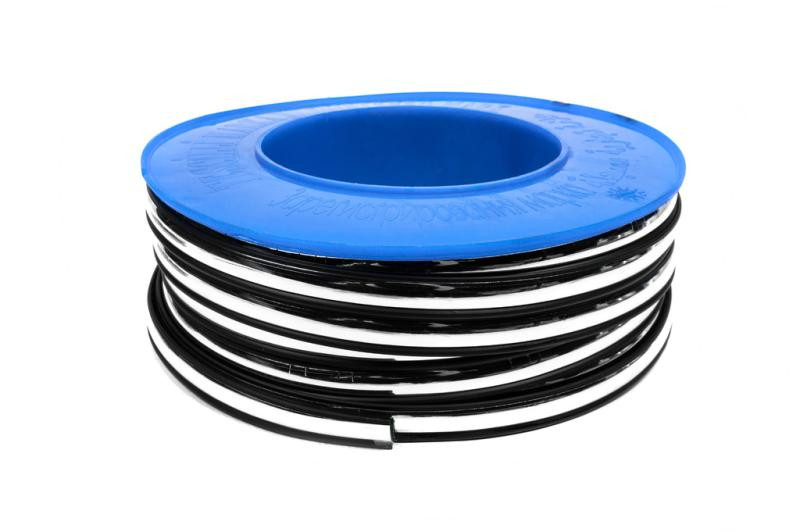 Купить Черный молдинг с хром полоской на метраж sal13 (1 метр, 16.5 мм)