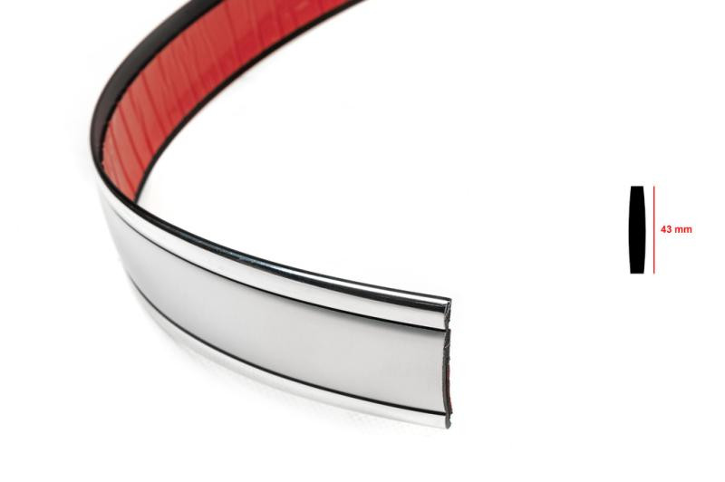 Купить Хром молдинг на метраж sal100 (1 метр, 43 мм)