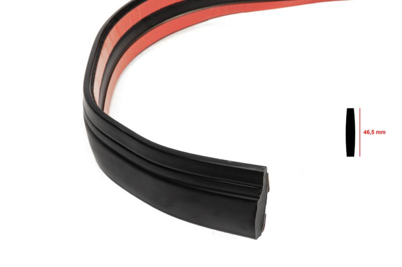 Купить Черный молдинг на метраж sal53 (1 метр, 46.5 мм)