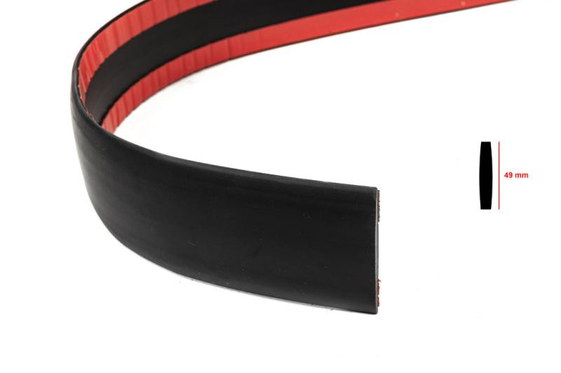 Купить Черный молдинг на метраж sal125 (1 метр, 49 мм)