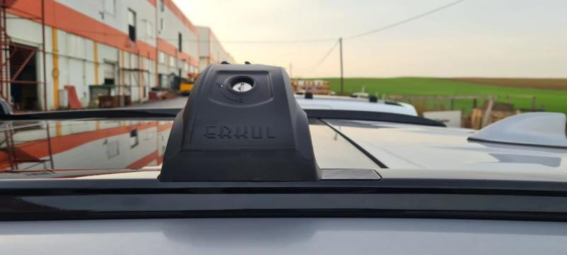 Купить Поперечный багажник на встроенные рейлинги Strong (2 шт) Серый для Toyota Rav 4 2019- гг